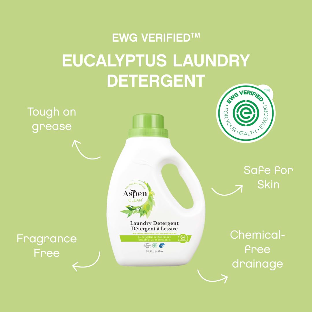 Natural Laundry Detergent Eucalyptus & Rosemary (128 Fl Oz)