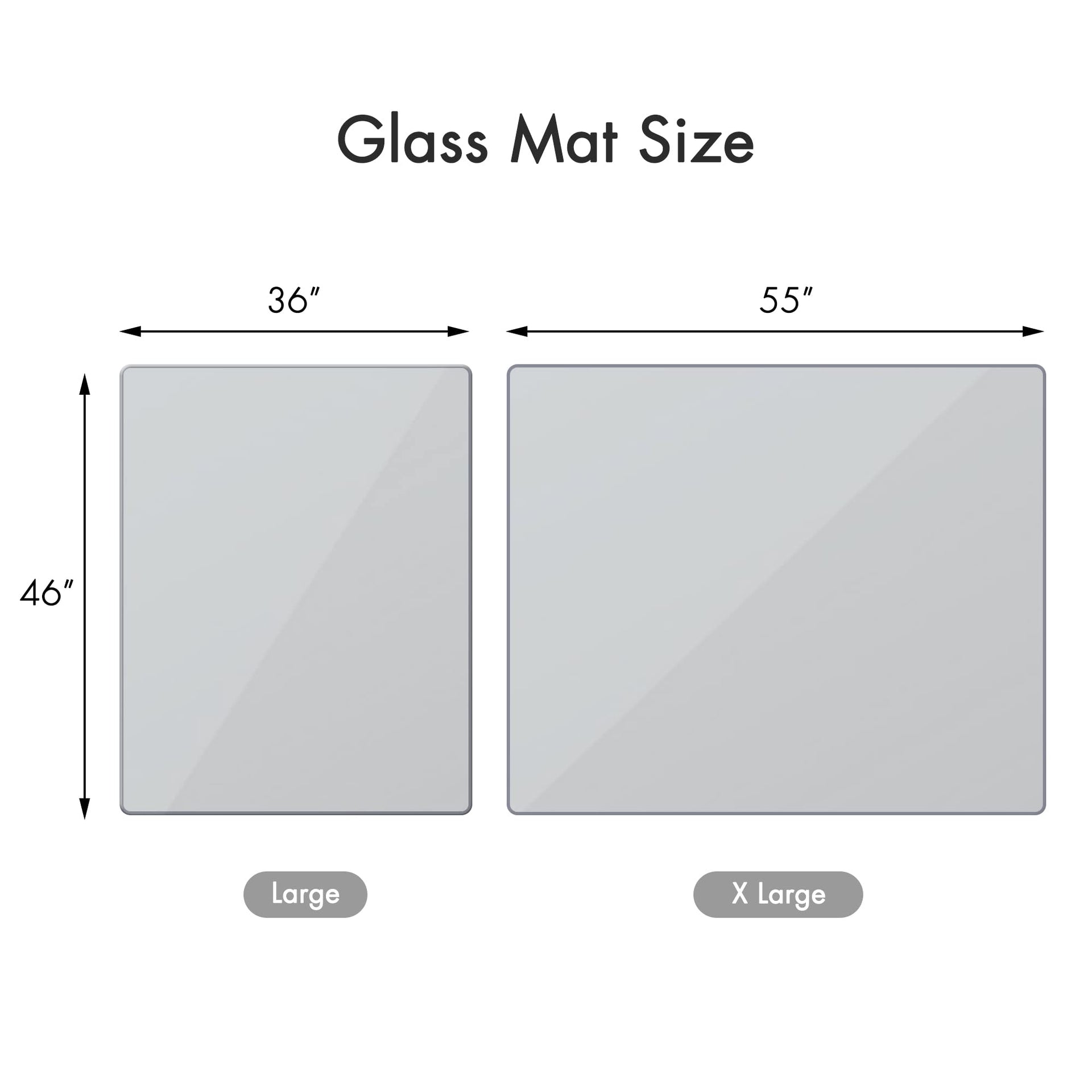 36" x 46" Office Chair Mat for Carpet
