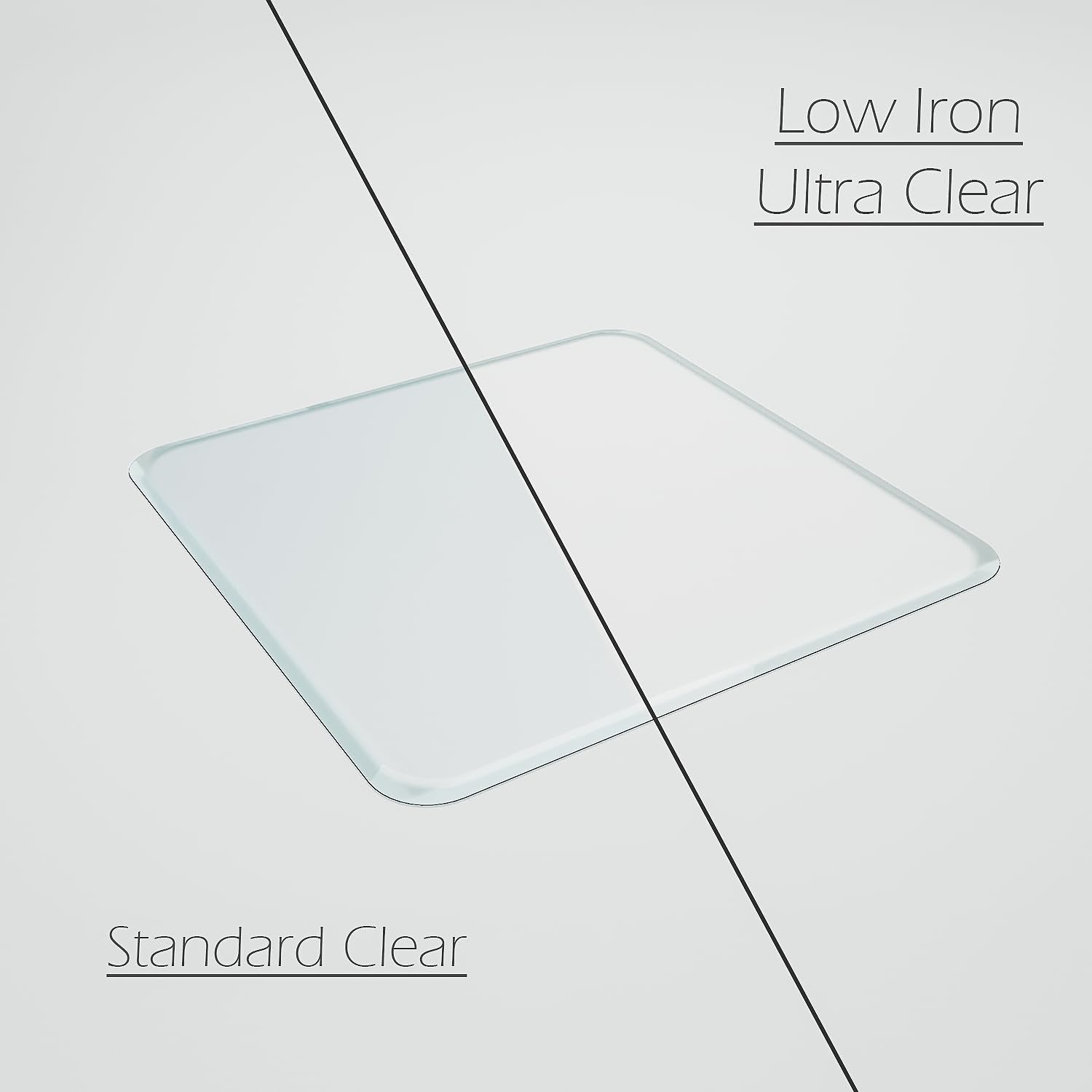 Tempered Glass Office Chair Mat for Carpet & Hardwood