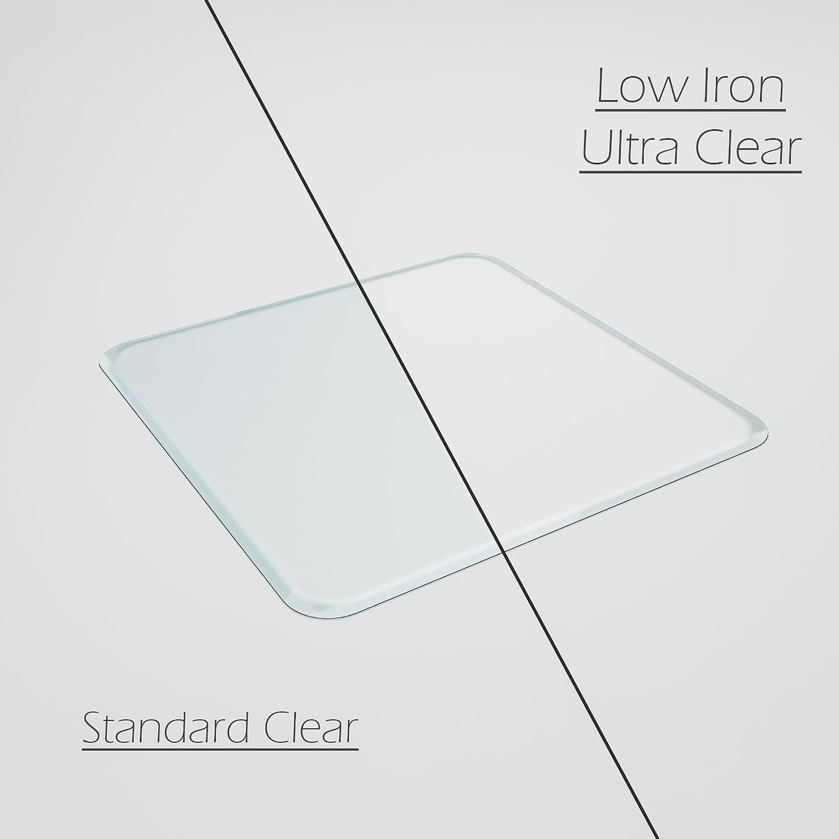 Tempered Glass Office Chair Mat for Carpet & Hardwood