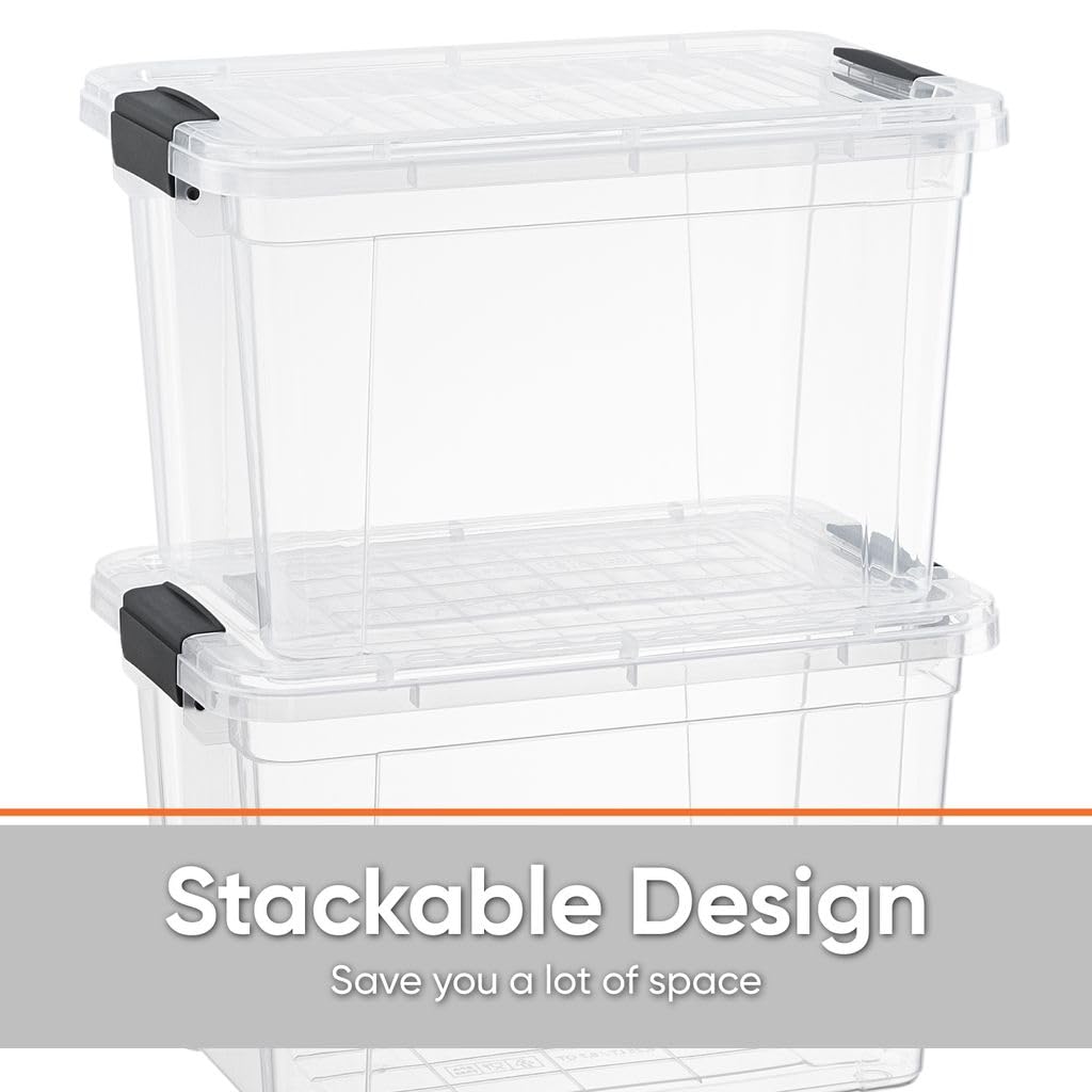 Clear Storage Boxes with Lids