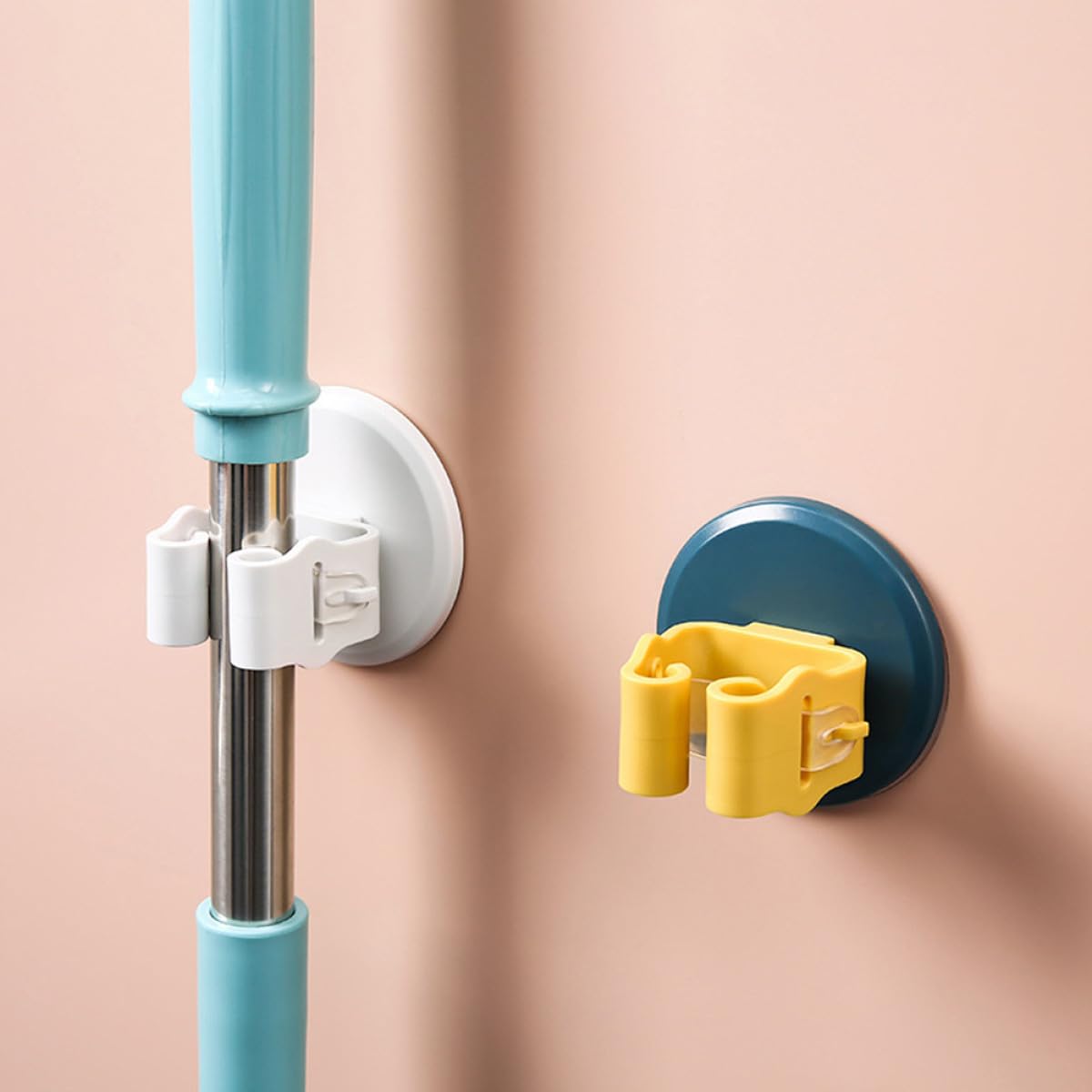 3pcs Suction Cup Mop and Broom Holder Clamps Anti