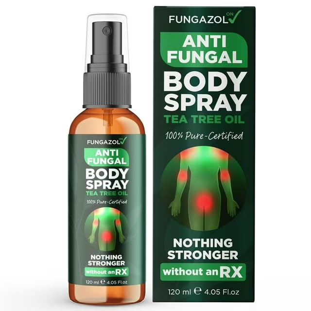 Antifungal Body Spray with Tea Tree Oil for Jock Itch & Athlete's Foot (4.05 Fl Oz)