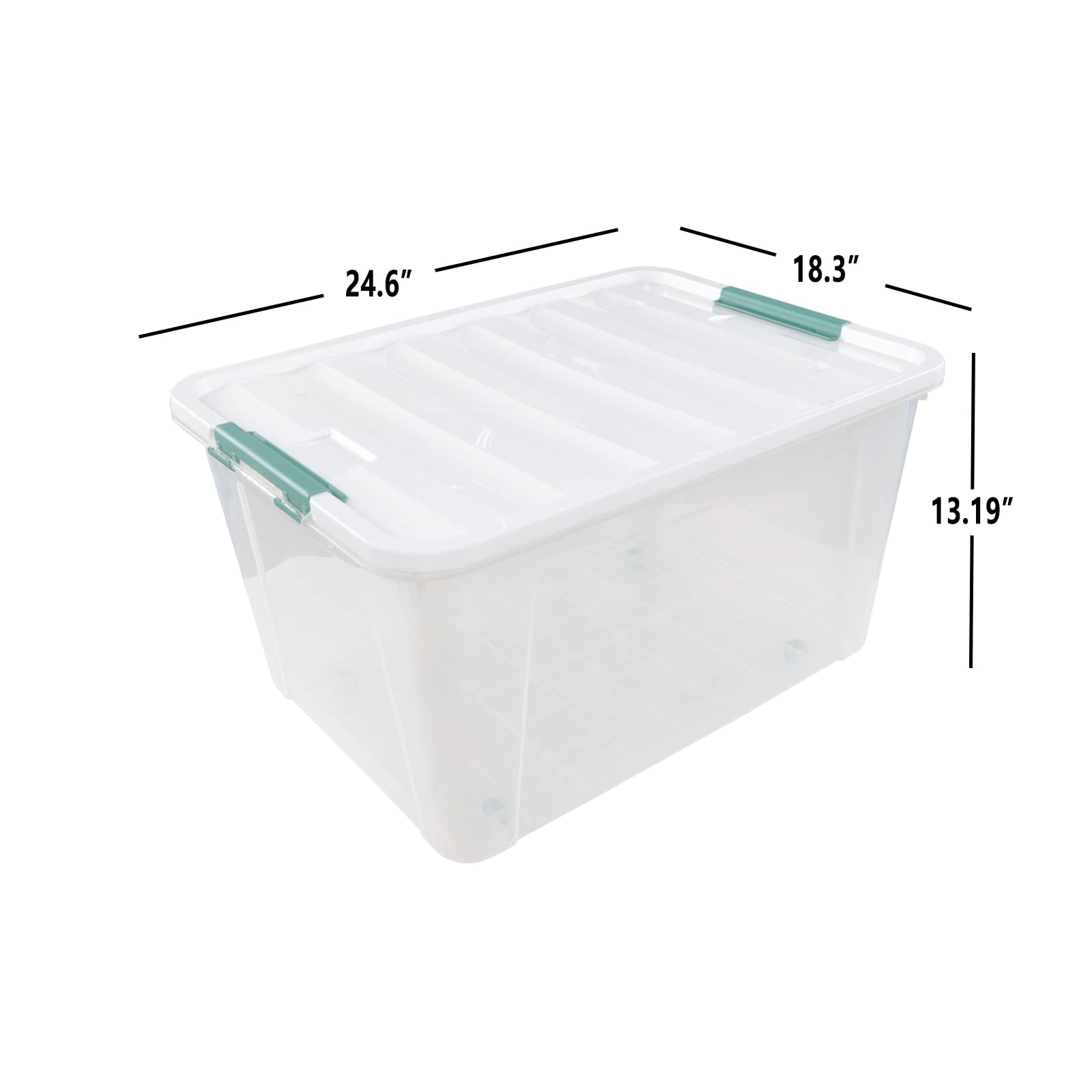 80 L Extra Large Plastic Storage Box (4 Count)