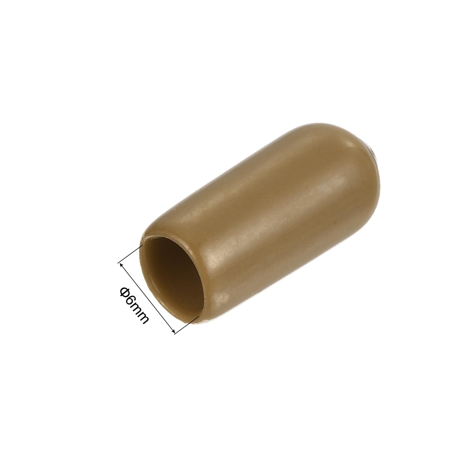 20pcs Rubber End Caps 6mm