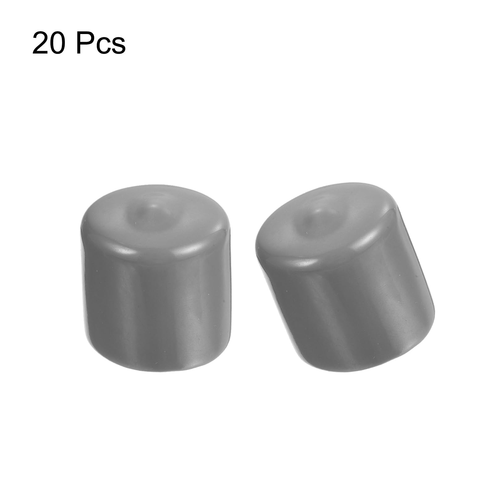 20pcs Rubber End Caps Protective Caps 26mm ID Vinyl PVC Round Tube Bolt Cap Cover Screw Thread Protectors