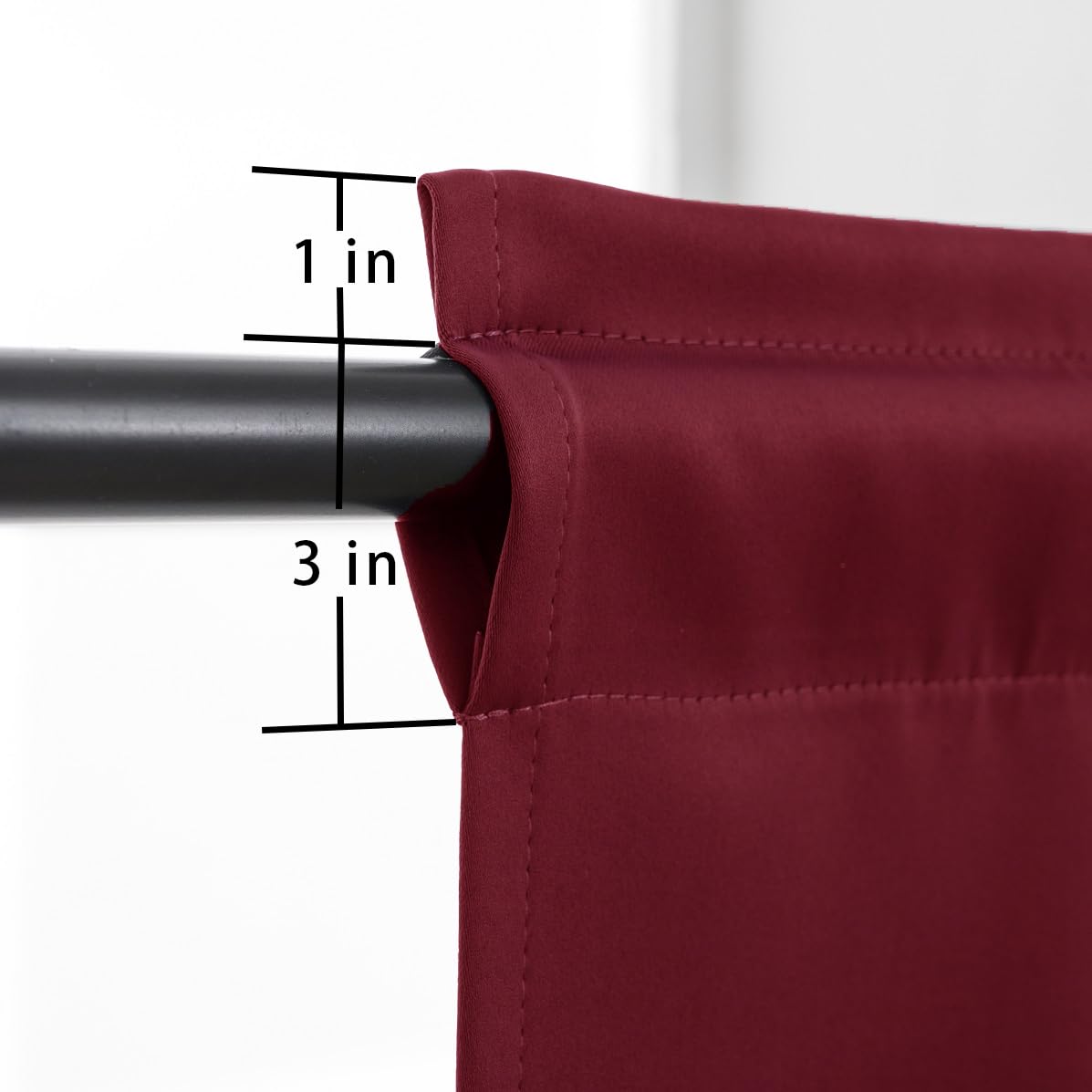 Rod Pocket Tier Curtain (2 Count)