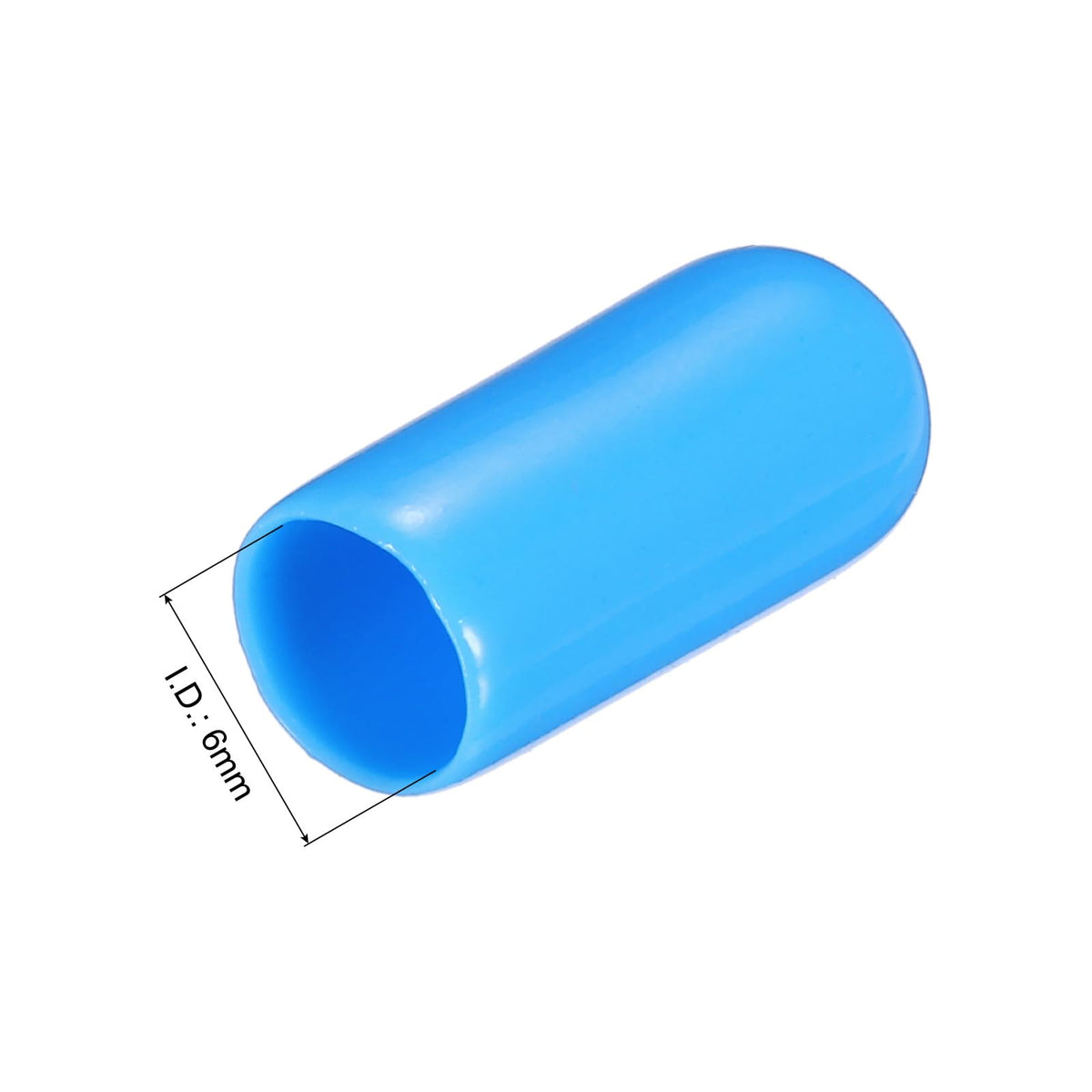 20pcs Rubber End Caps 6mm
