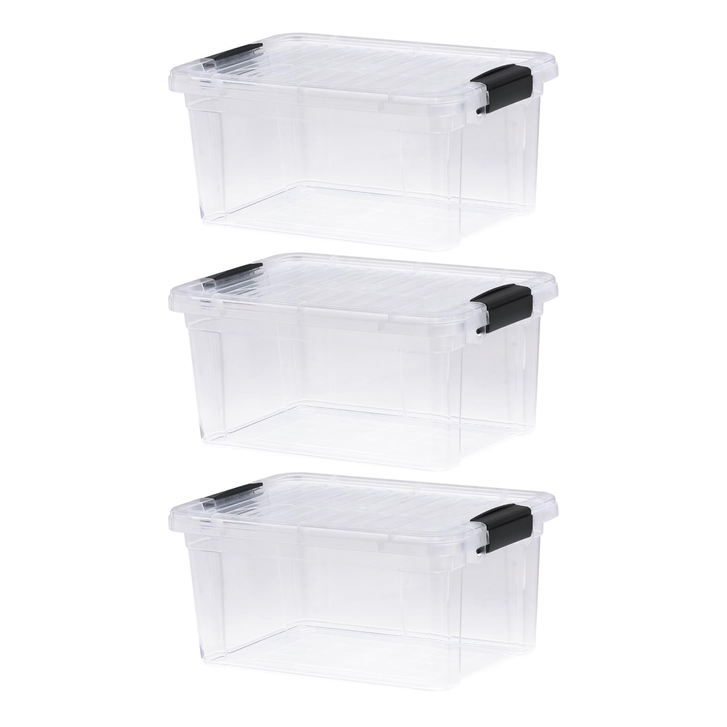Storage Bins with Lids (3 Count)