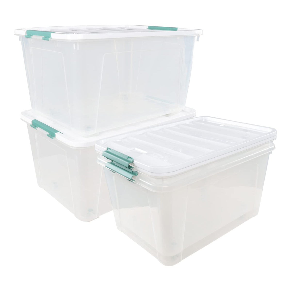80 L Extra Large Plastic Storage Box (4 Count)