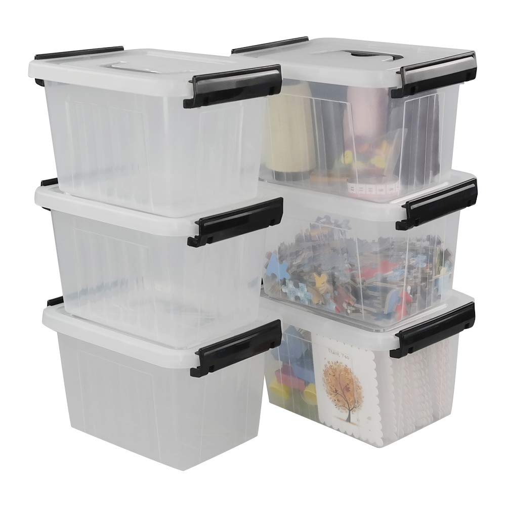 Small Plastic Storage Box (6 Count)