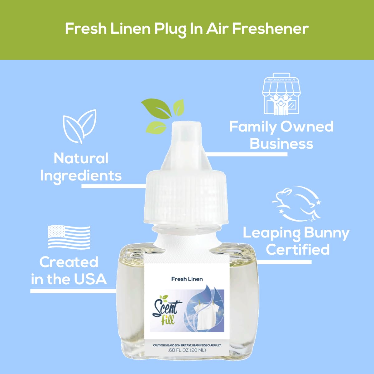 Fresh Linen Plug in Air Freshener (2.72 Fl Oz)