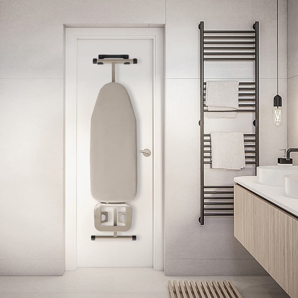Ironing Board Hanger Wall Mount Ironing Board Holder Organizer Wall Rack for Laundry Rooms Storage Rack Hanging Shelf Hanger