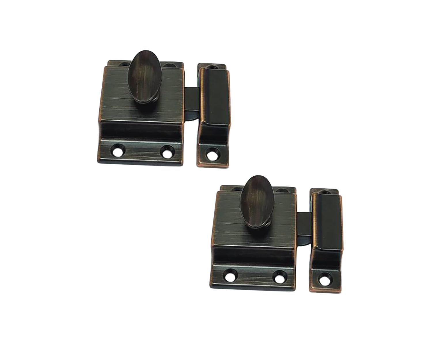 Traditional Large Oval Turn Cabinet Latch (2 Count)