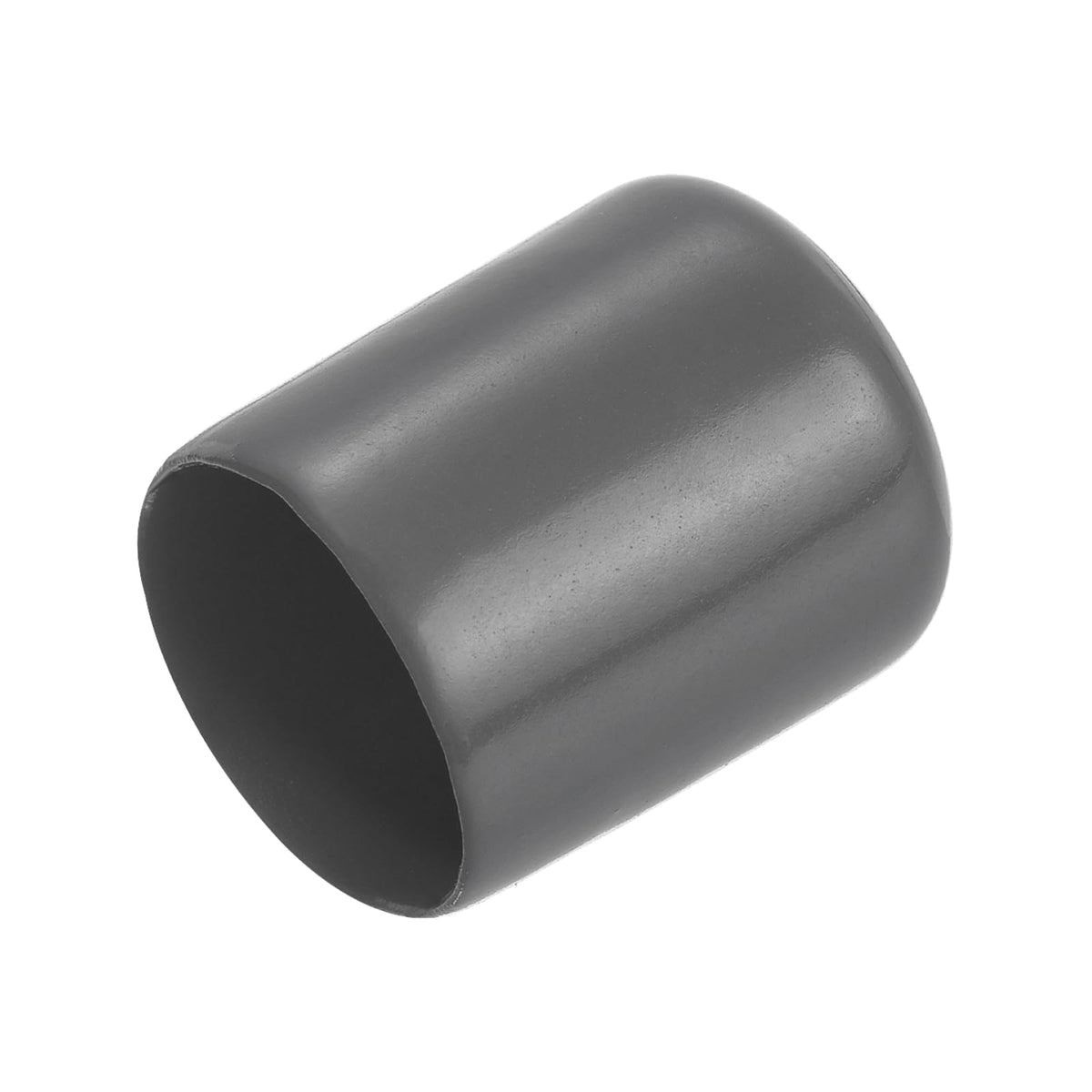 20pcs Rubber End Caps 20mm ID Vinyl PVC Round Tube Bolt Cap Cover Screw Thread Protectors Dark Grey