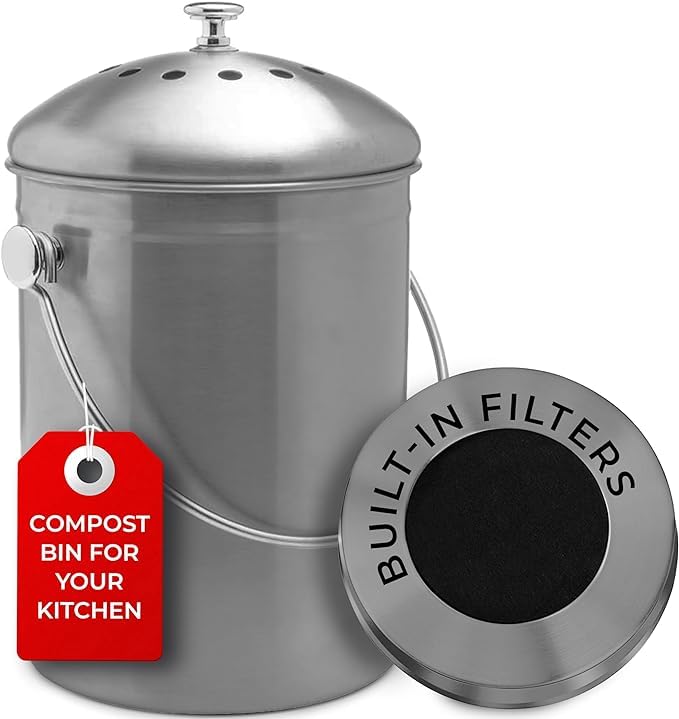 Kitchen Compost Bin for Kicthen Countertops