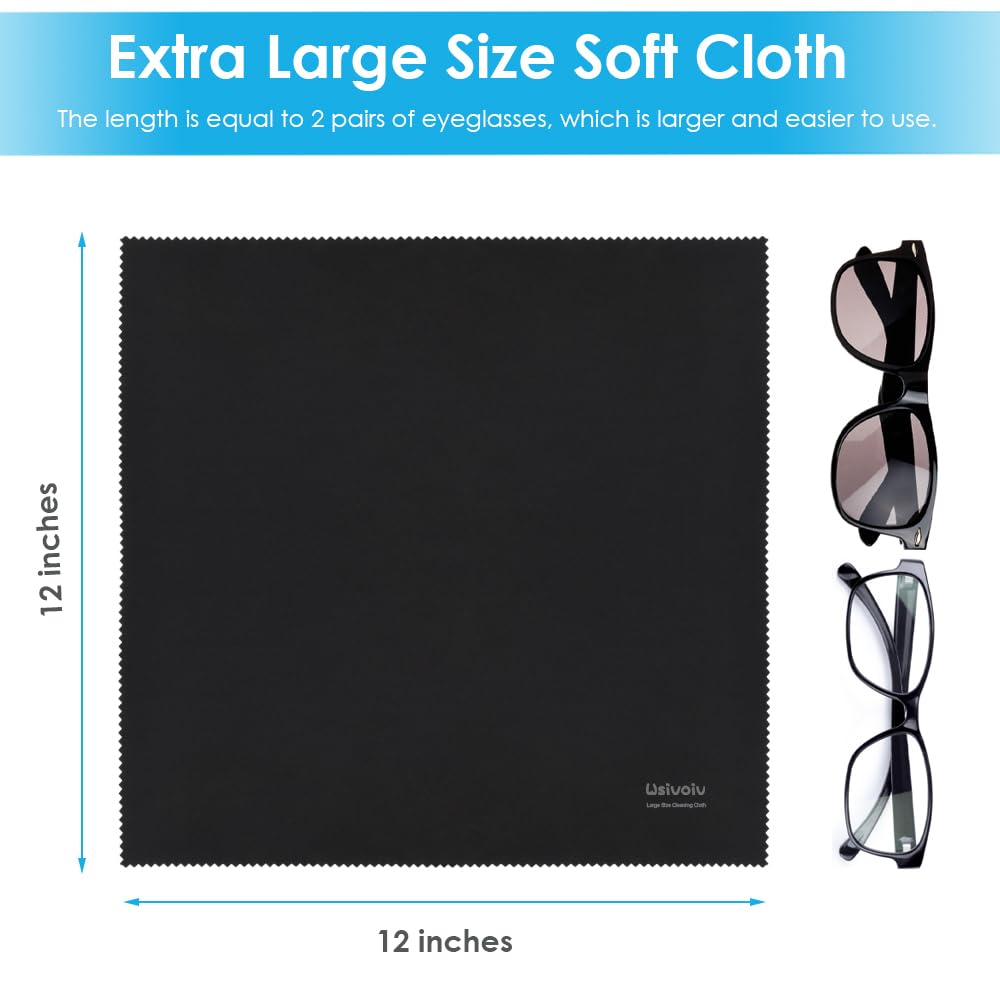 6PCS Large Eyeglass Cleaning Cloths