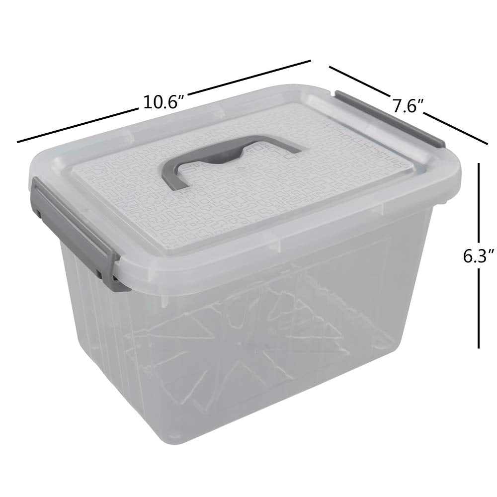 6 Pack Plastic Storage Box