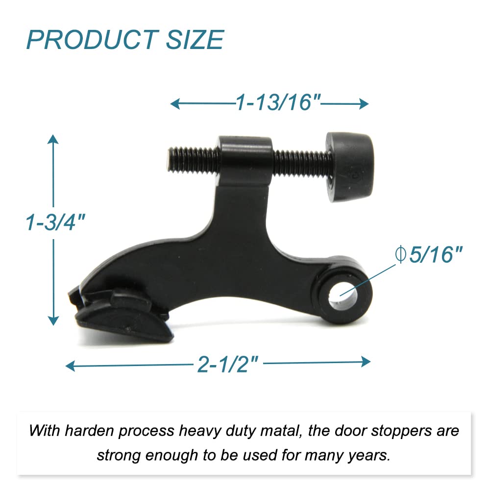 24 Pack Hinge Pin Black Door Stopper (2 2)