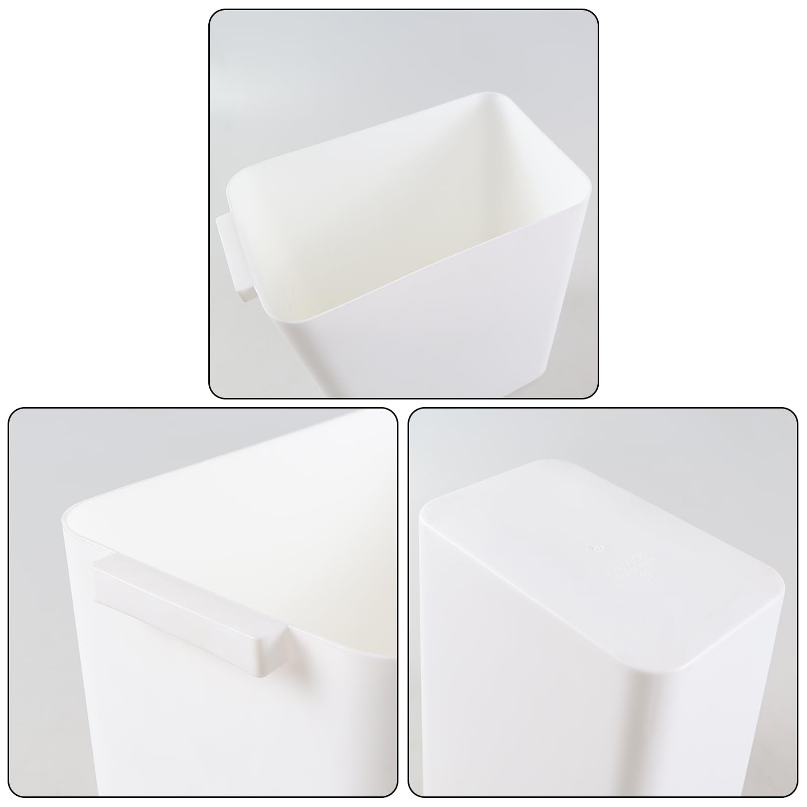 Slim Rectangular Wastebasket (3 Count)