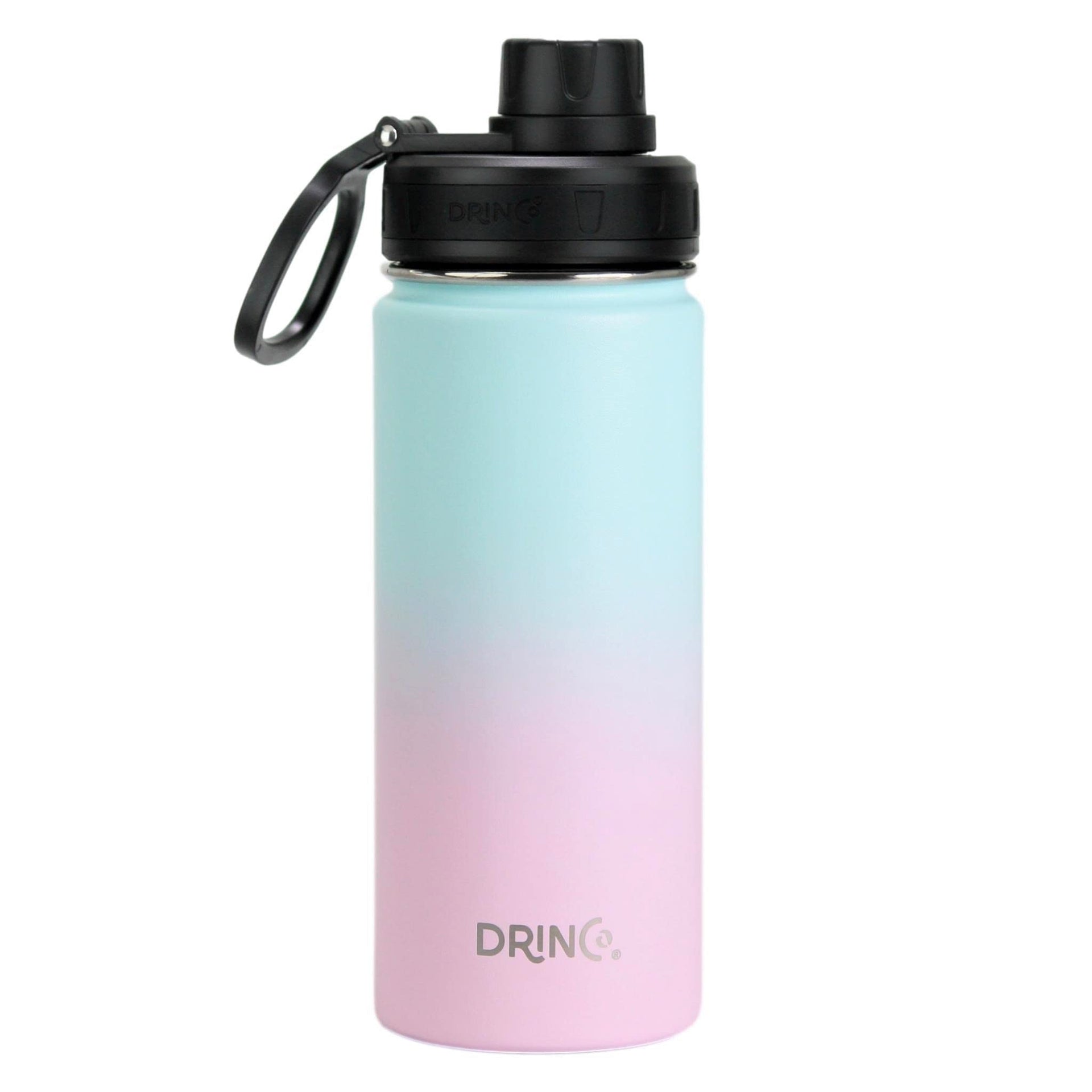 Stainless Steel Water Bottle Spout Lid Vacuum Insulated Double Wall Water Bottle Wide Mouth