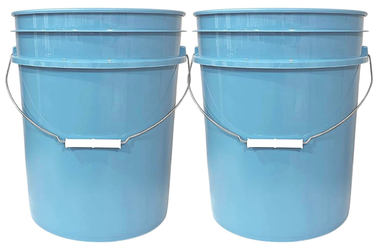 5 Gallon Premium HPDE Plastic Bucket (2 Count)