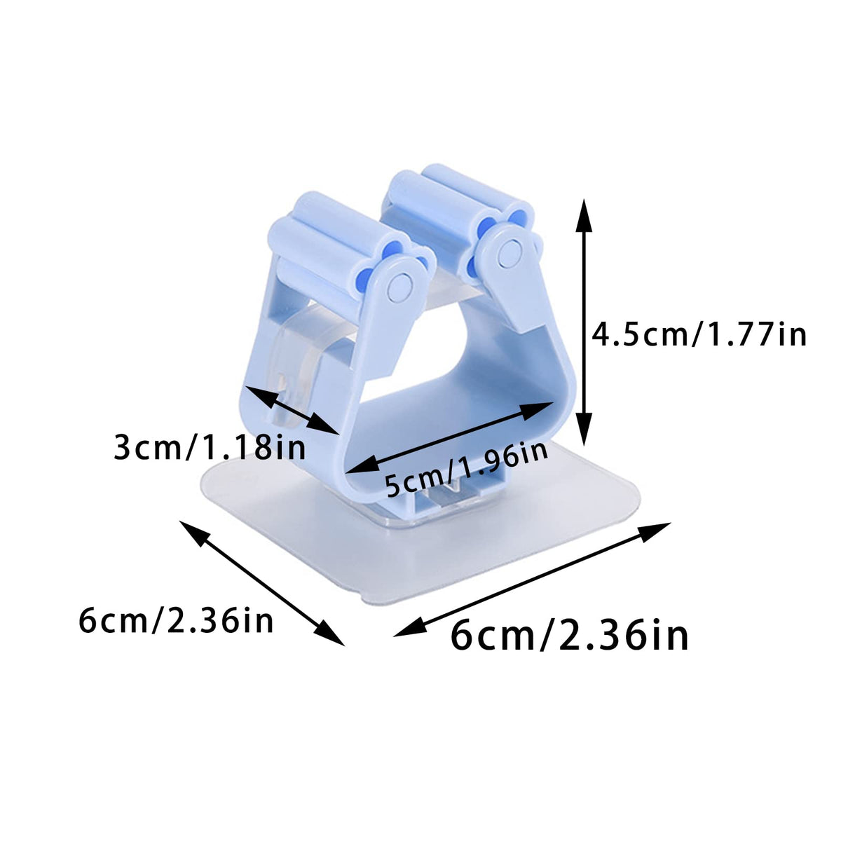 Mop and Broom Holder Wall Mount