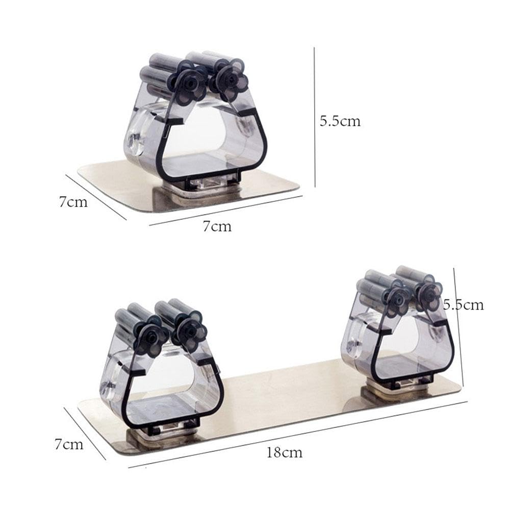 3 Pcs Wall Mounted Mop Holder Self (3 Count)