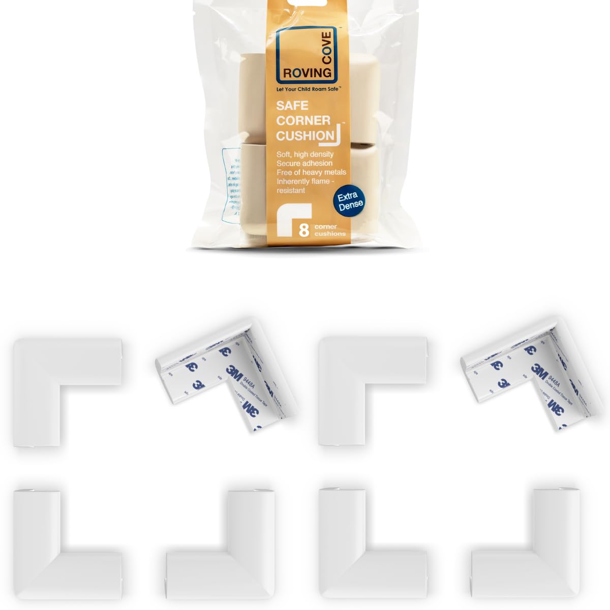 Slimfit Corner Protector for Baby Proofing (8 Count)