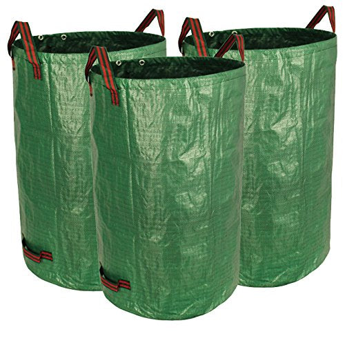 3 Pack 32 Gallon Garden Waste Bags Reusable Heavy Duty (3 Count)