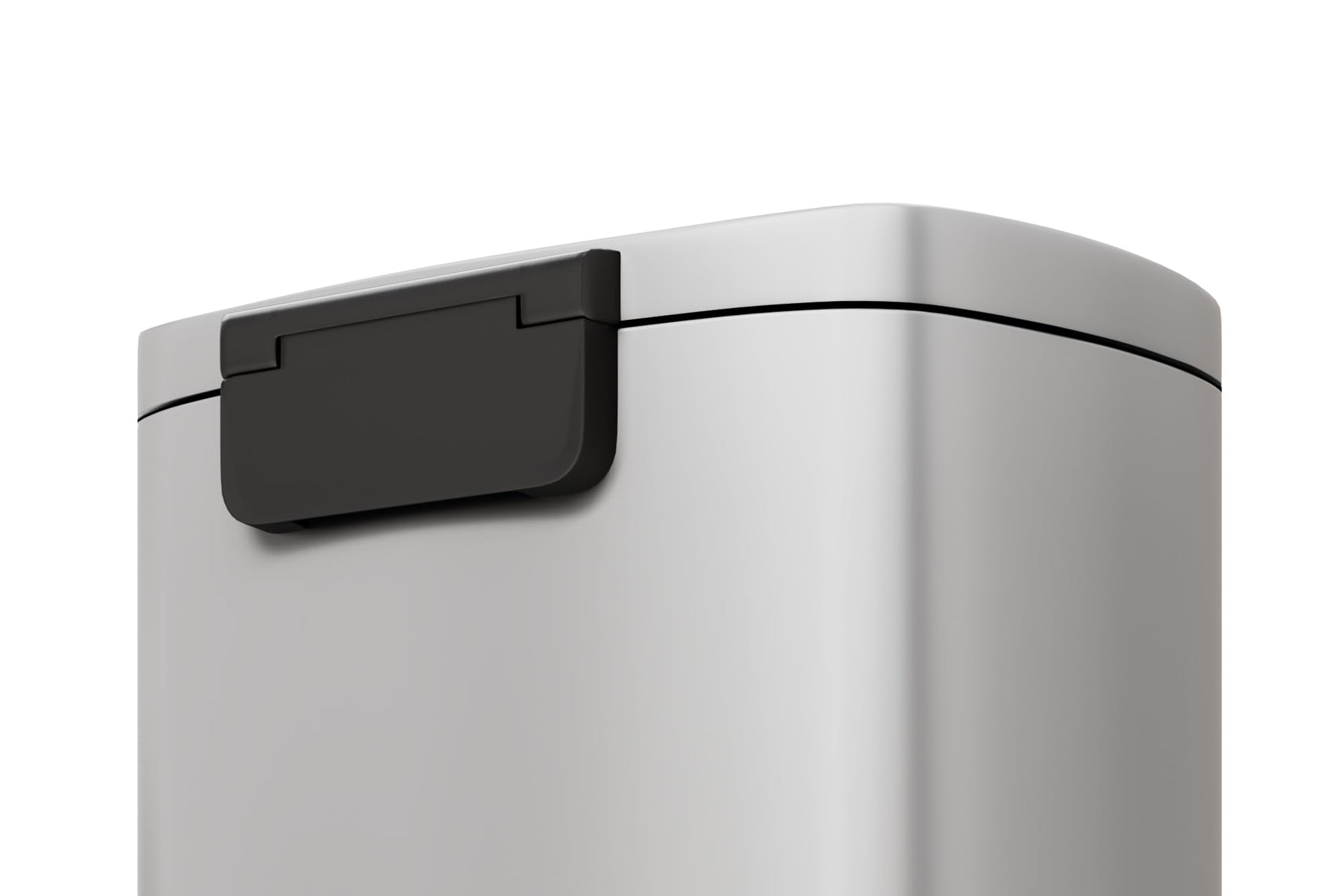 13 gal 50 L Metal Kitchen Trash Can with Lid