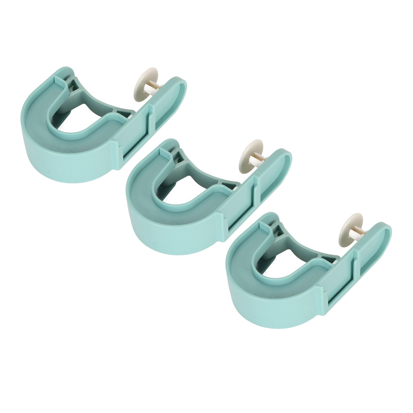 3Pcs Broom Mop Holder Self Adhesive Prevent Slip Multipurpose Wall Mount Mop Grippers for Home Bathroom Kitchen Garden Garage