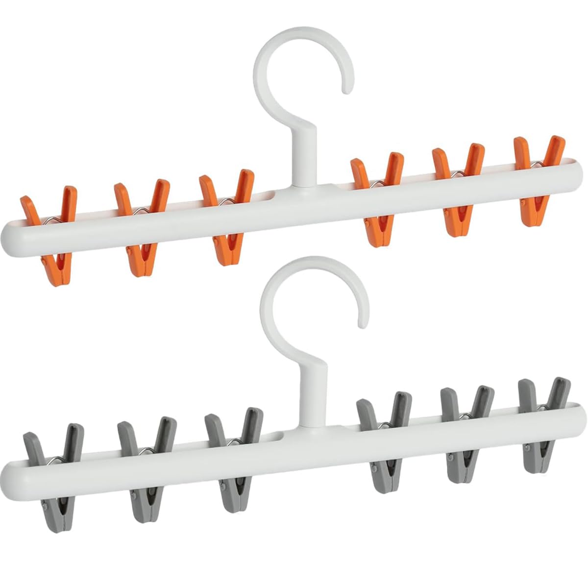 Clothes Hanger 2 Pack Clothes Drying Racks Windproof for Drying (2 Count)