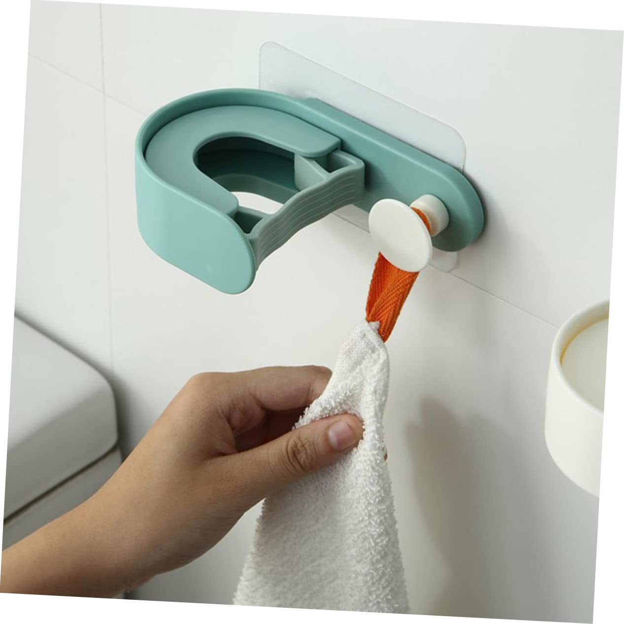 2pcs Punch Mop Hanger and Broom Hook Easy to Install Wall