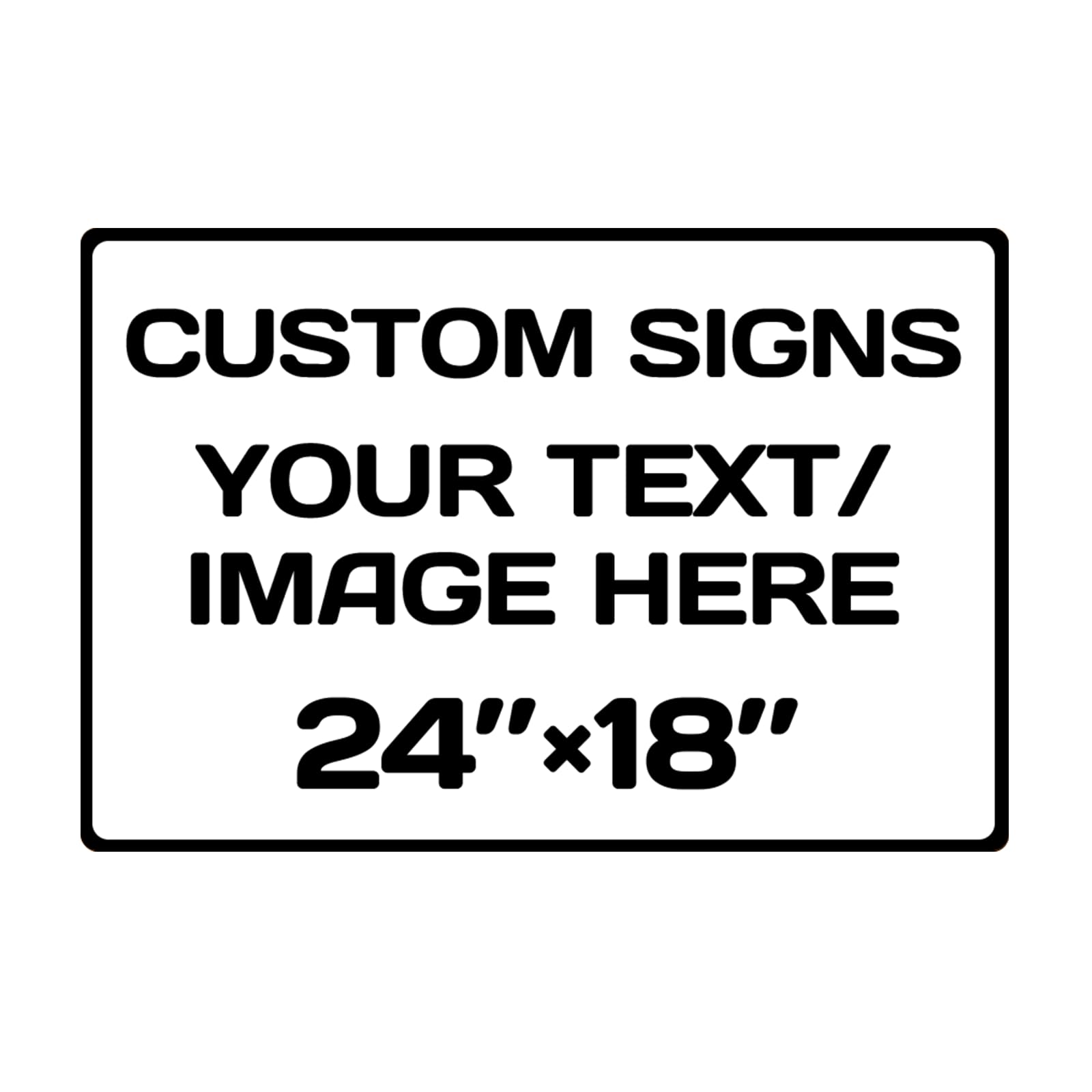 custom sign Aluminum Weatherproof Metal Sign