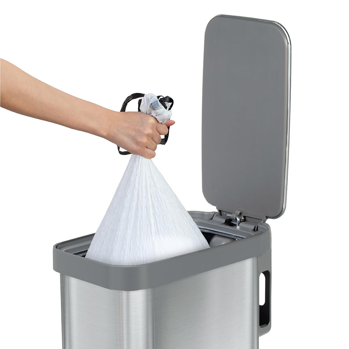 Slim Trash Can with Clorox Odor Protection