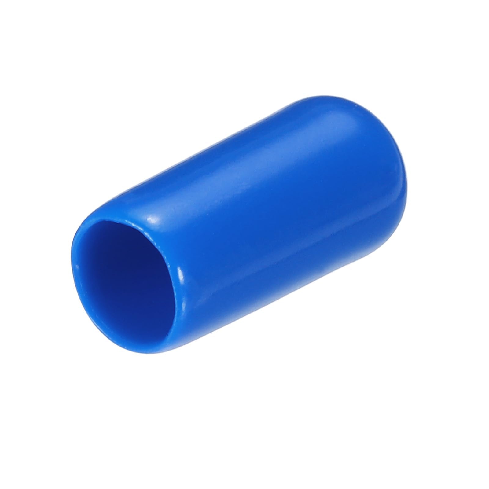 20pcs Rubber End Caps 6.5mm ID Vinyl PVC Round Tube Bolt Cap Cover Screw Thread Protectors Blue