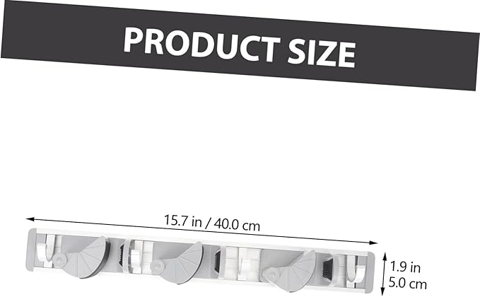 Space Aluminum Mop Hook Broom Hanger for Wall Dust Mop Handle Organizer