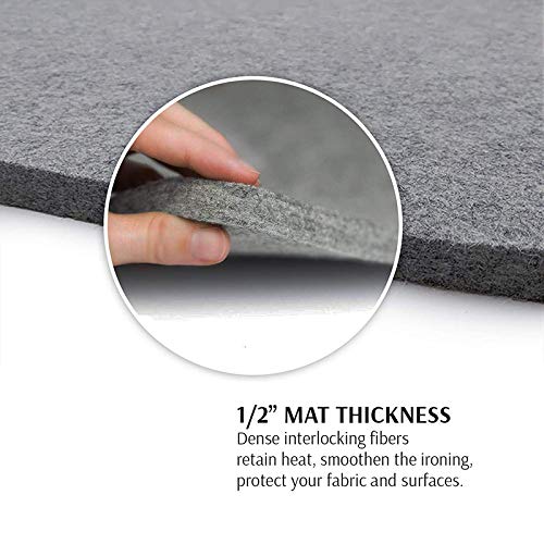 Extra Large Wool Pressing Mat 22" x 60" with Carrying Case