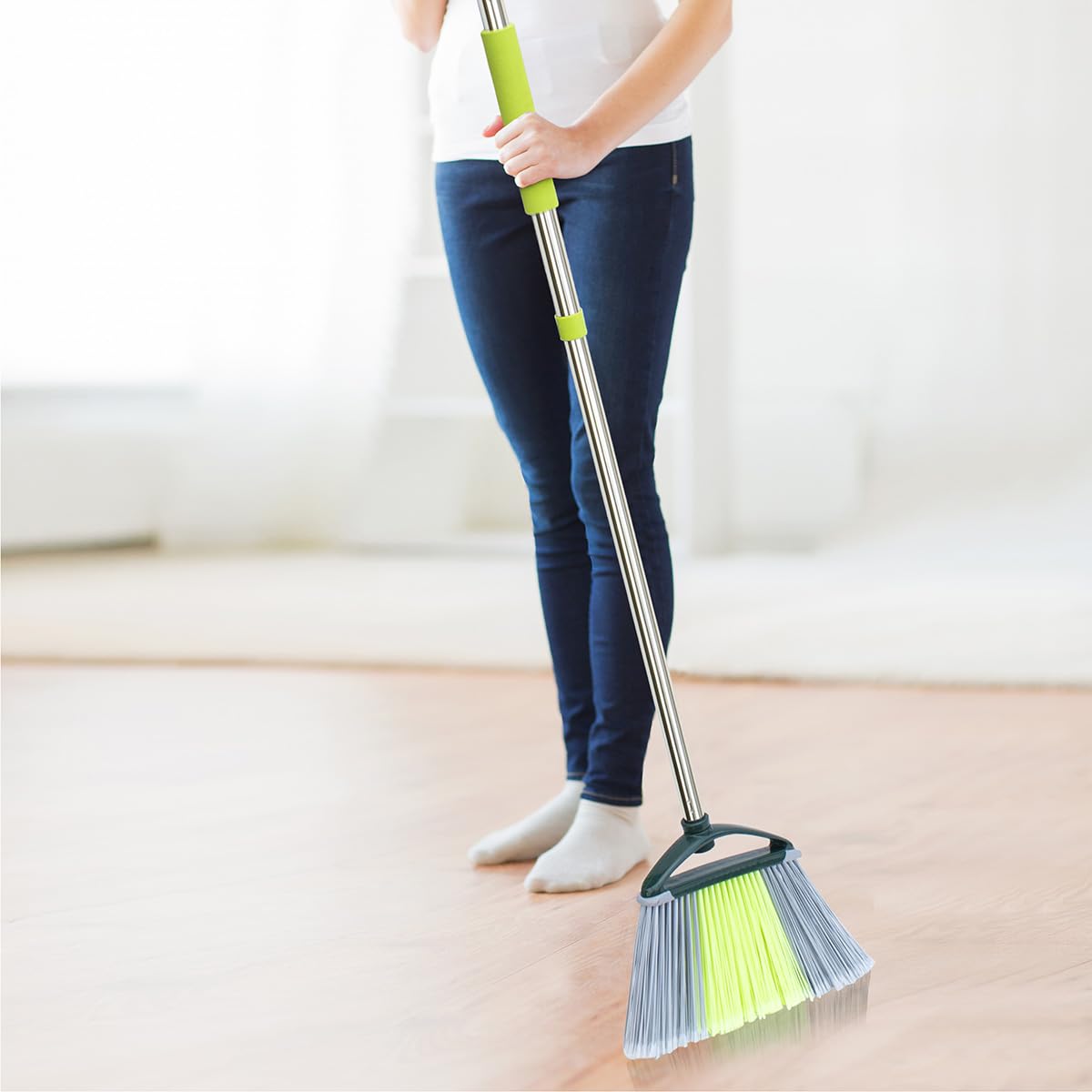 Indoor Jumbo Broom with Long