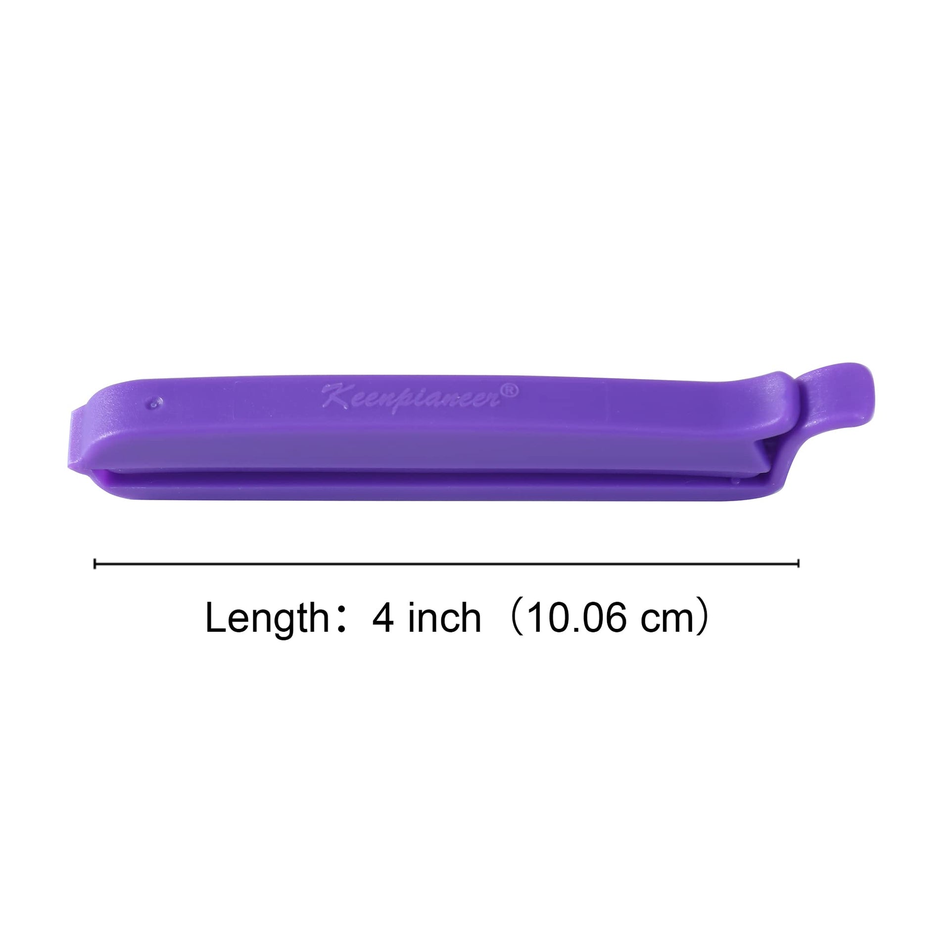 Sealing Clips 4inch Multicolor for Piping Bags 12 Pack (12 Count)