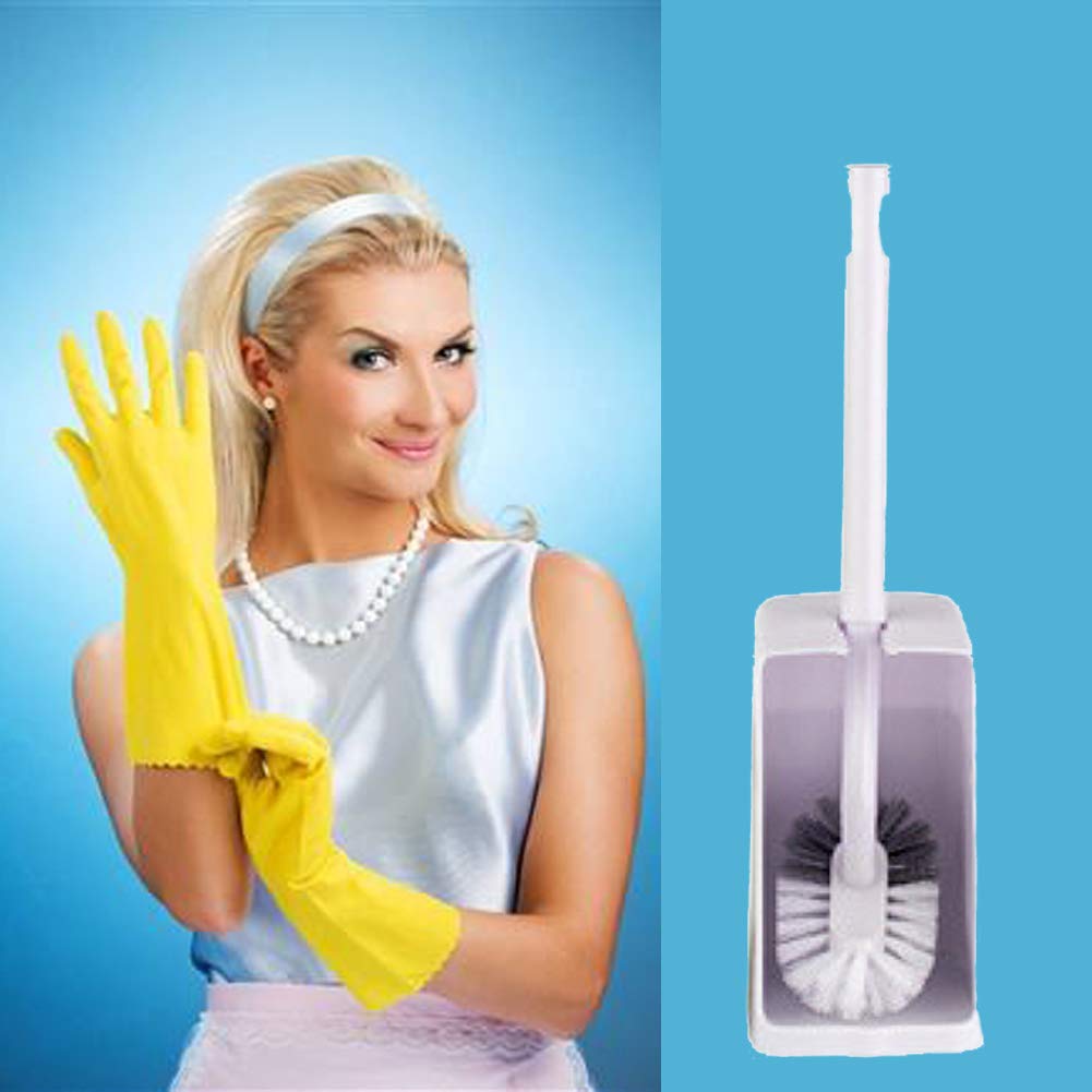 Marbarsse Bathroom Toilet Bowl Brush and Holder (2 Count)