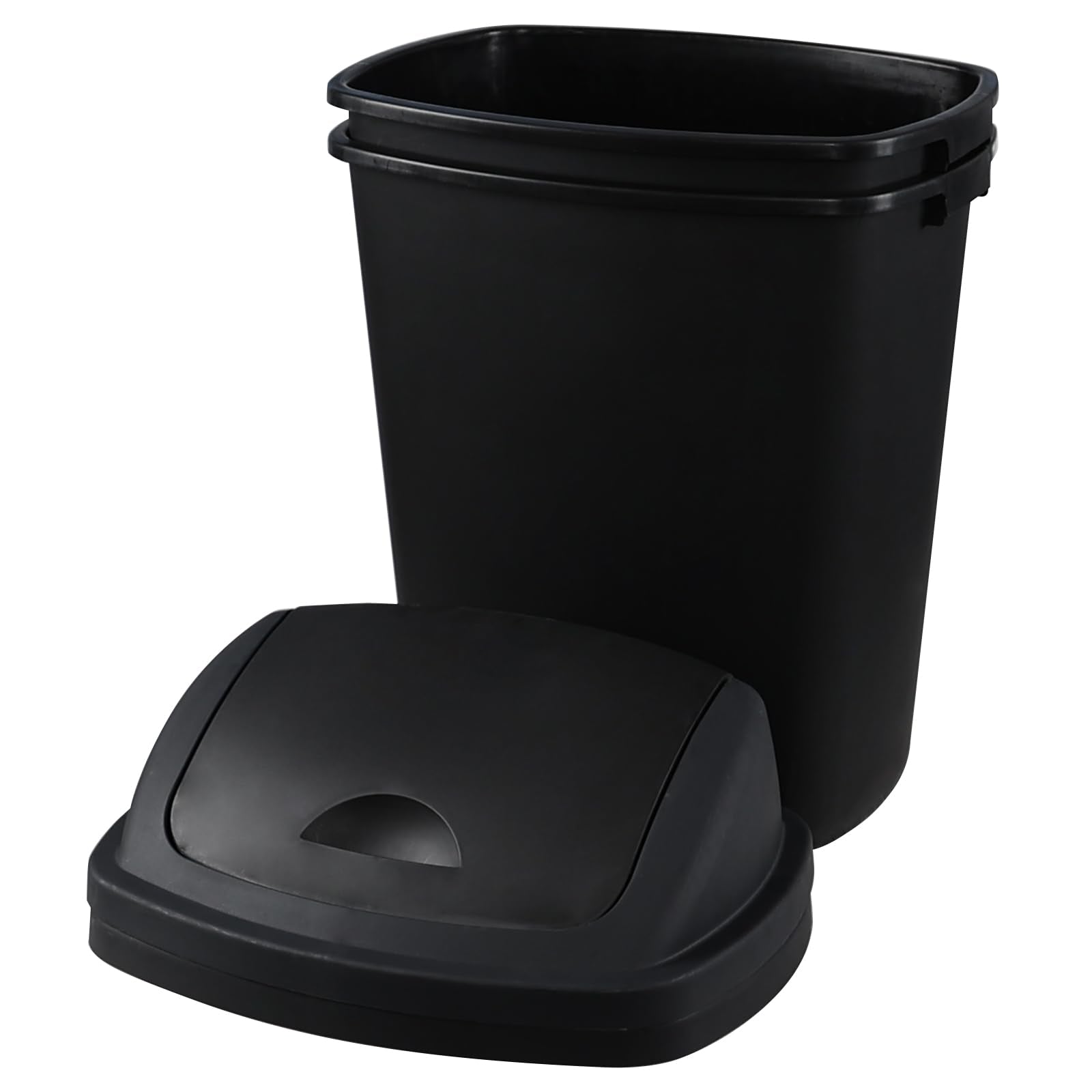 18 Gallon Tall Trash Can with Swing Lid (4 Count)