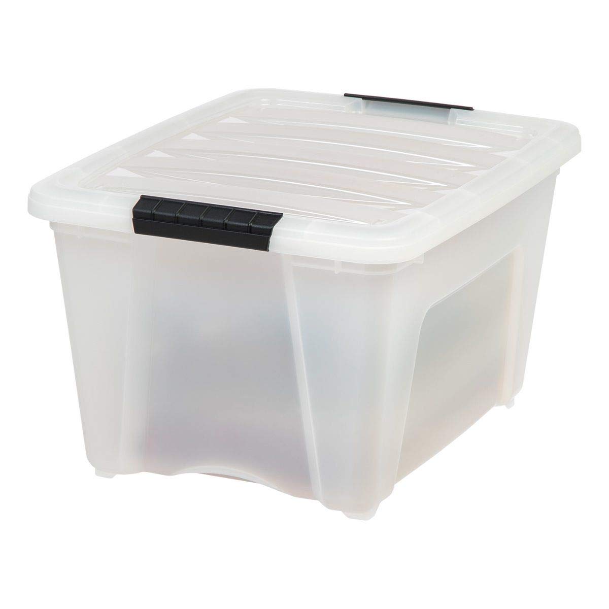 6 Pack 32 Quart Storage Bins with Lids (6 Count)
