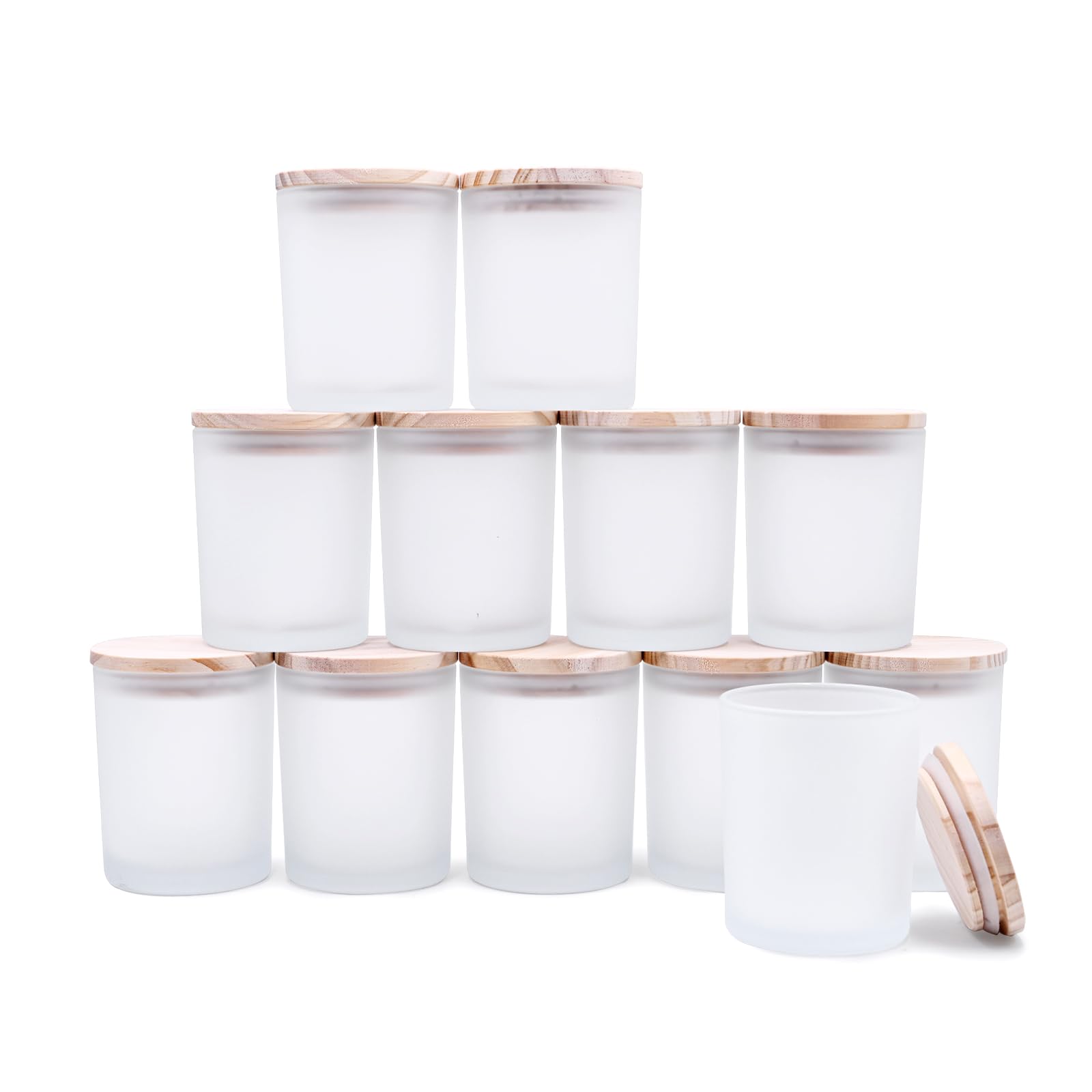 Thick Candle Jars for Making Candles 12 Pcs (12 Count)