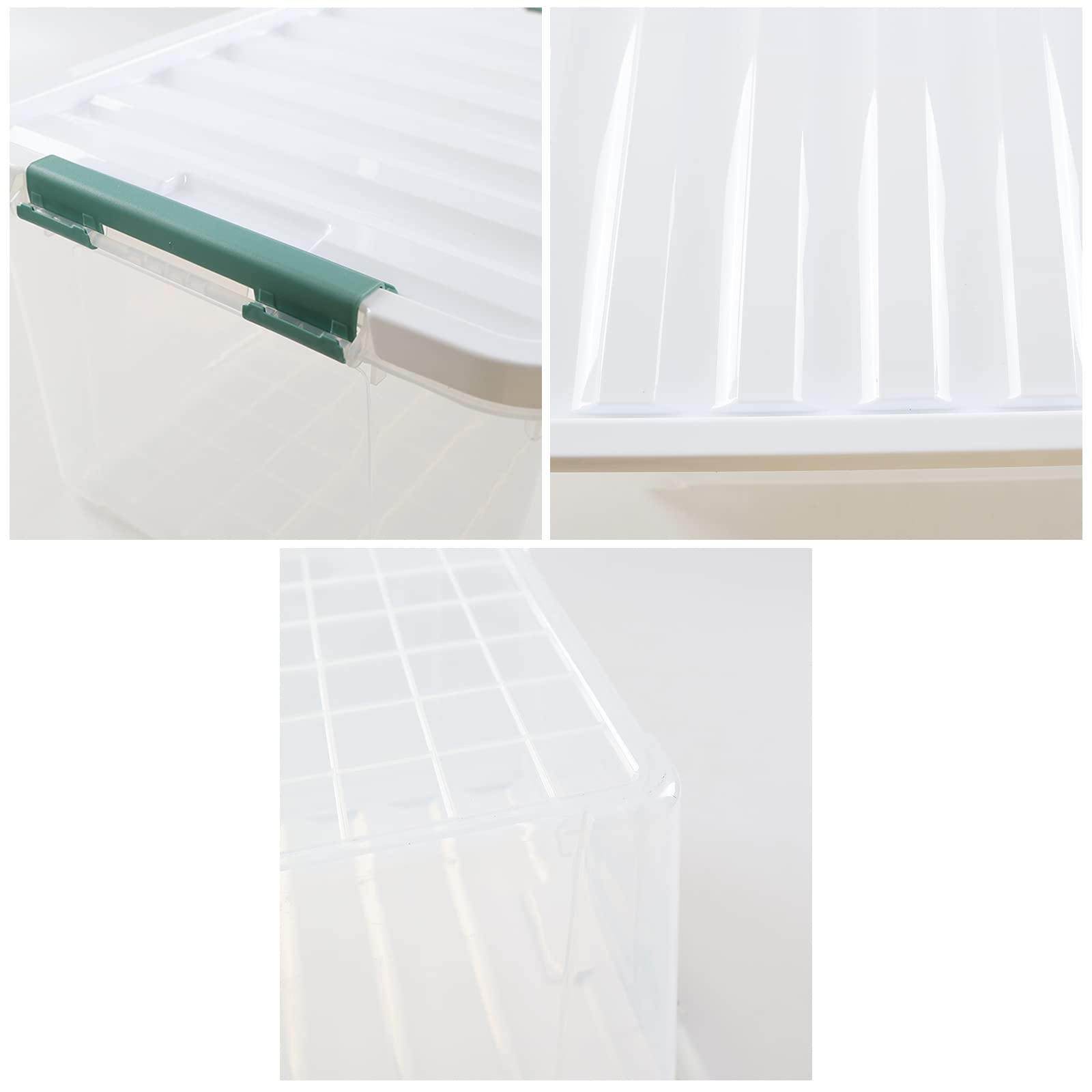 35 L Clear Large Storage Box (4 Count)
