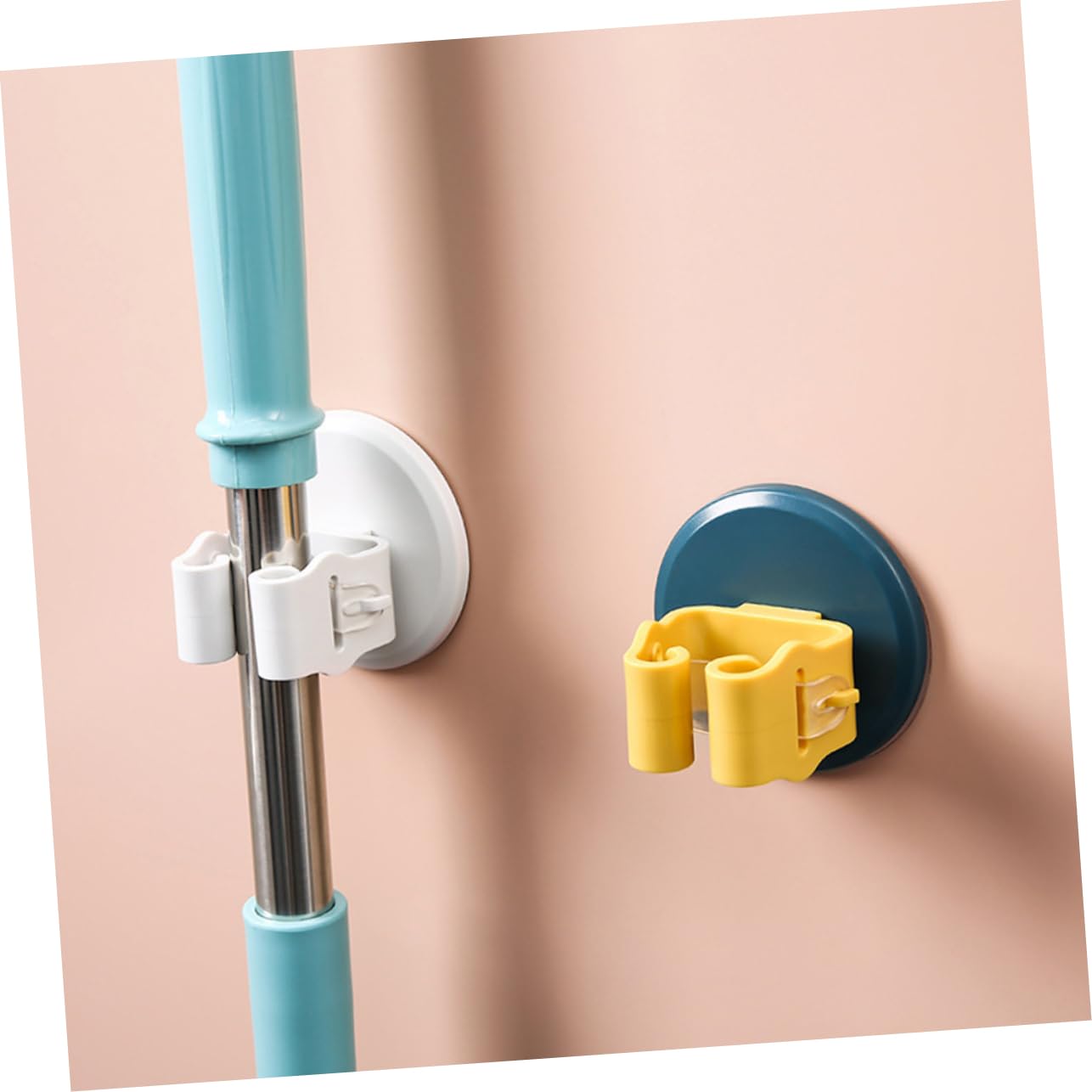 3pcs Space saving Mop Broom Clamp Wall Mount Suction Cup Gripper for Cleaning Tools No Drilling
