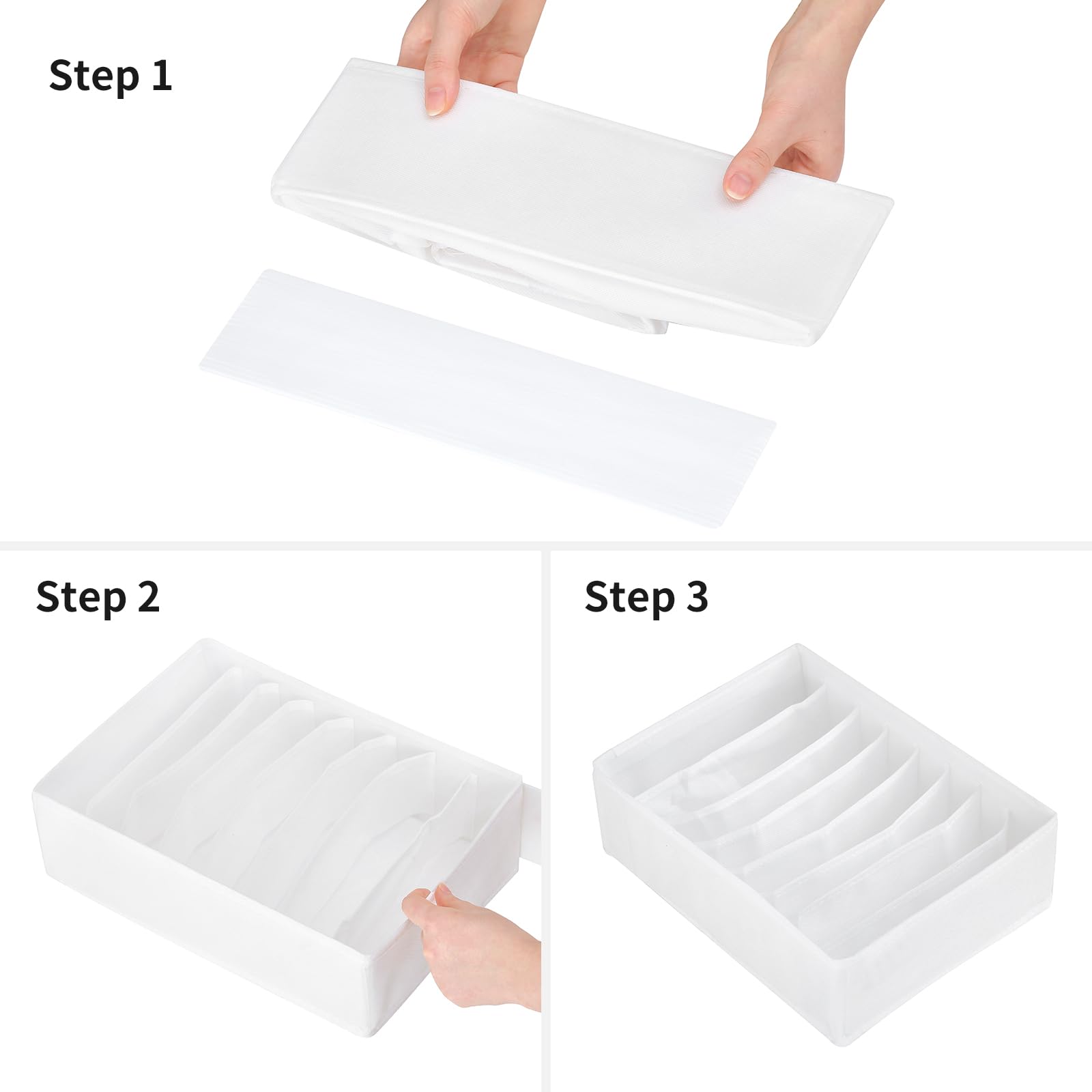 4 Packs T shirt Drawer Organizers for Clothing (4 Count)