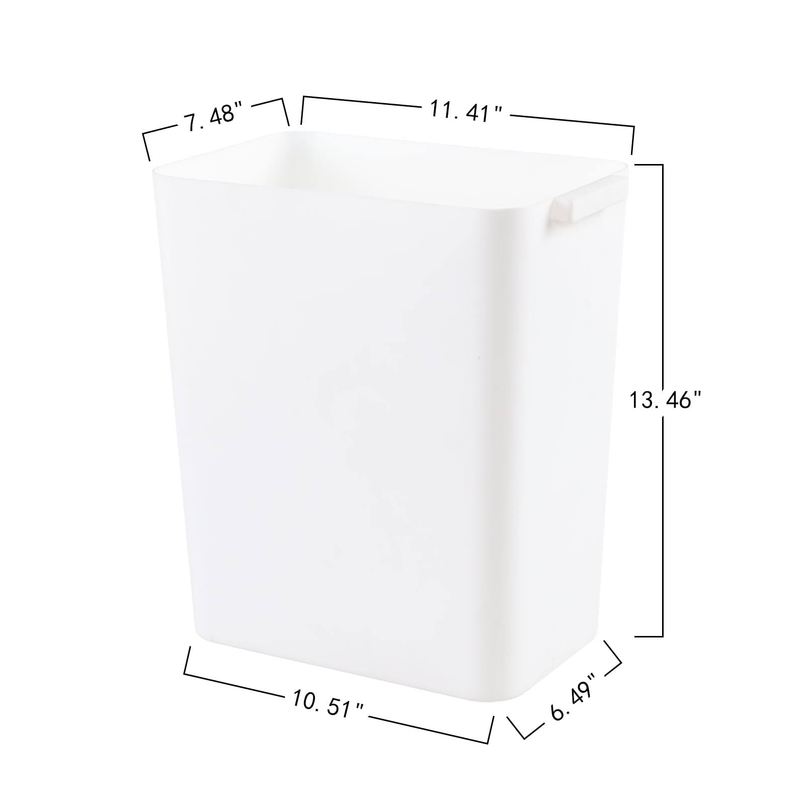 Slim Rectangular Wastebasket (3 Count)