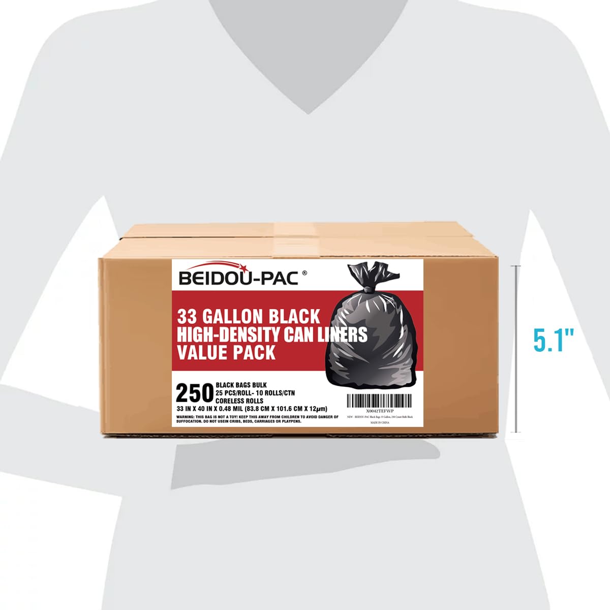 33 Gallon Trash Bags (250 Count)